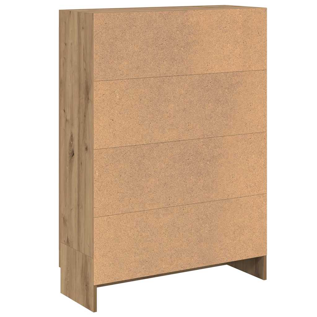 Bibliothèque chêne artisanal 82,5x30,5x115 cm bois d'ingénierie - XIOS