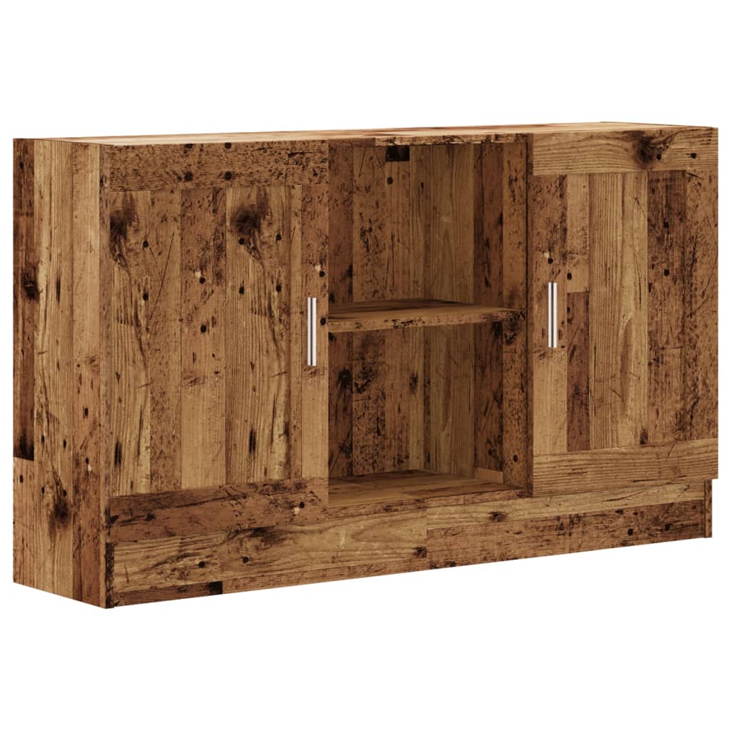 Buffet vieux bois 120x30,5x70 cm bois d'ingénierie - XIOS