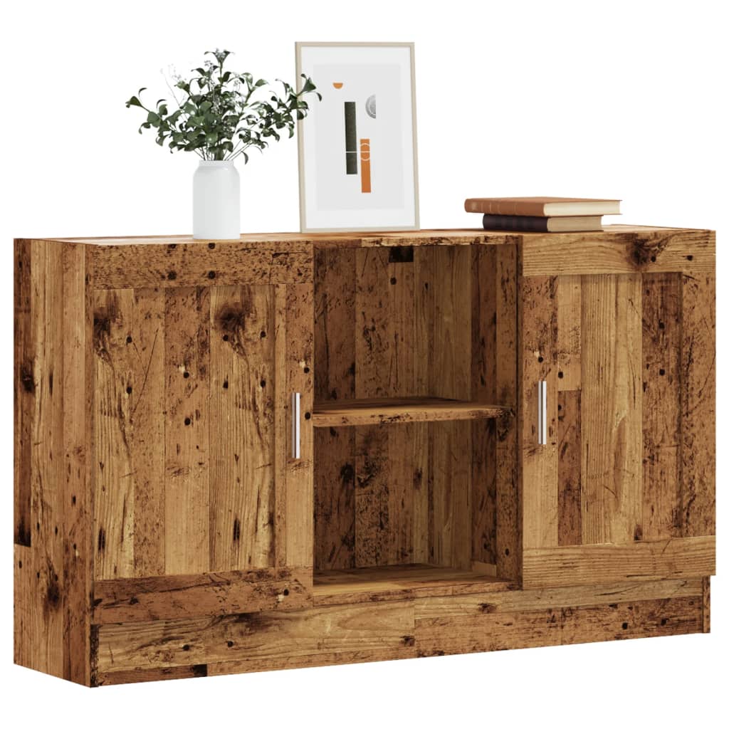 Buffet vieux bois 120x30,5x70 cm bois d'ingénierie - XIOS