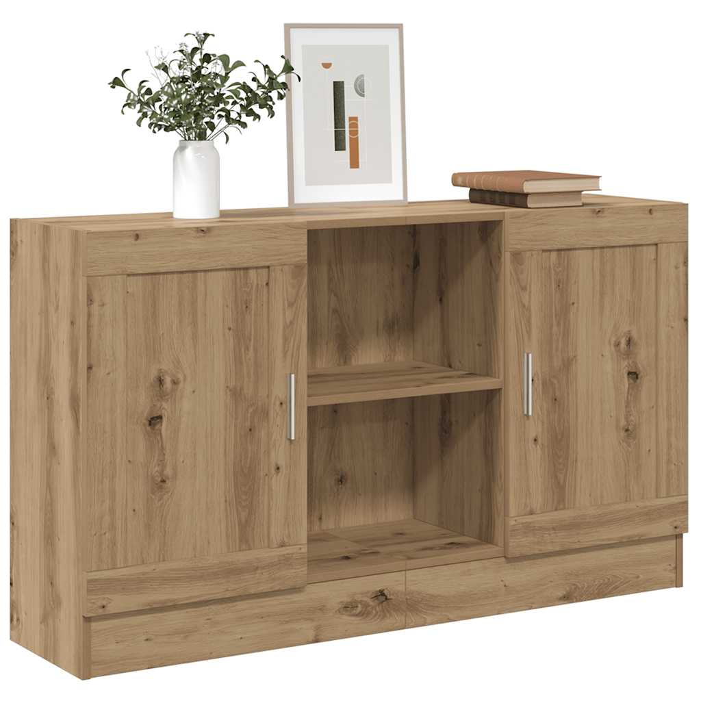 Buffet chêne artisanal 120x30,5x70 cm bois d'ingénierie - XIOS
