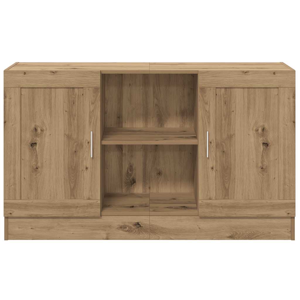 Buffet chêne artisanal 120x30,5x70 cm bois d'ingénierie - XIOS