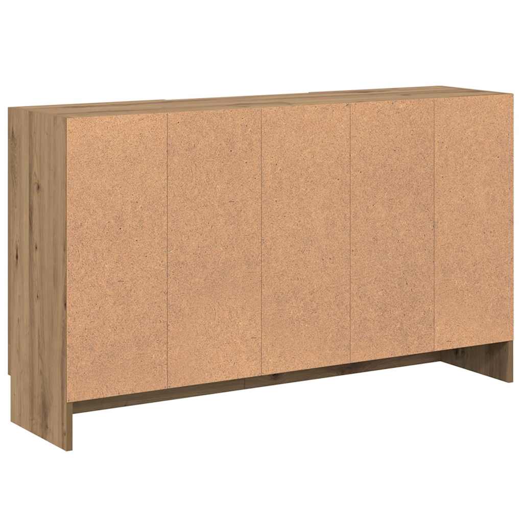 Buffet chêne artisanal 120x30,5x70 cm bois d'ingénierie - XIOS