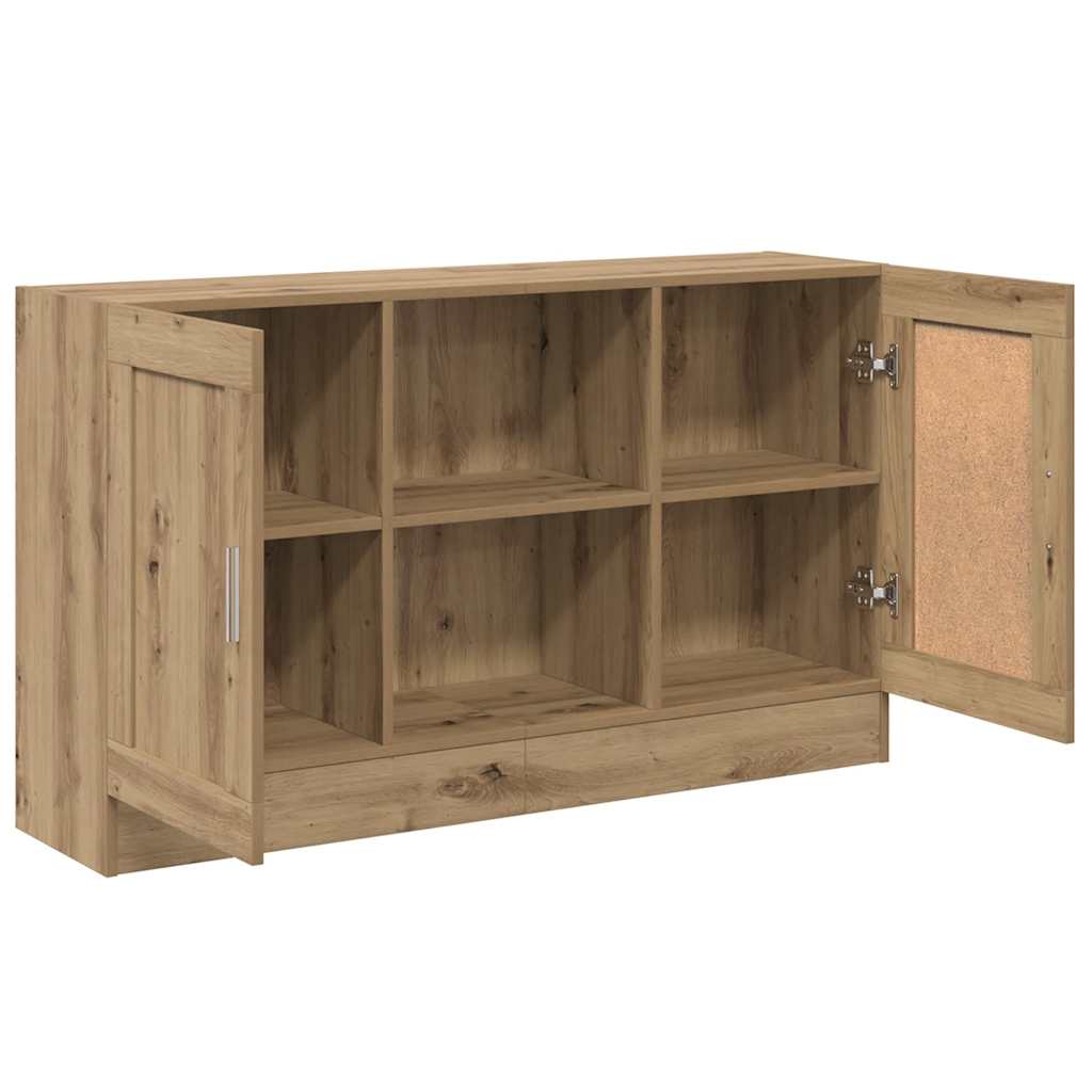 Buffet chêne artisanal 120x30,5x70 cm bois d'ingénierie - XIOS