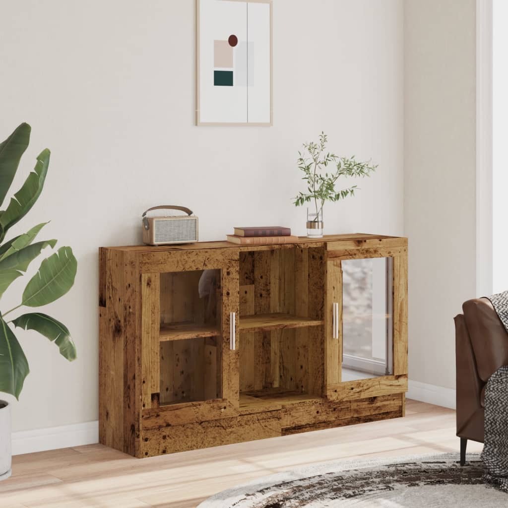 Buffet vieux bois 120x30,5x70 cm bois d'ingénierie - XIOS