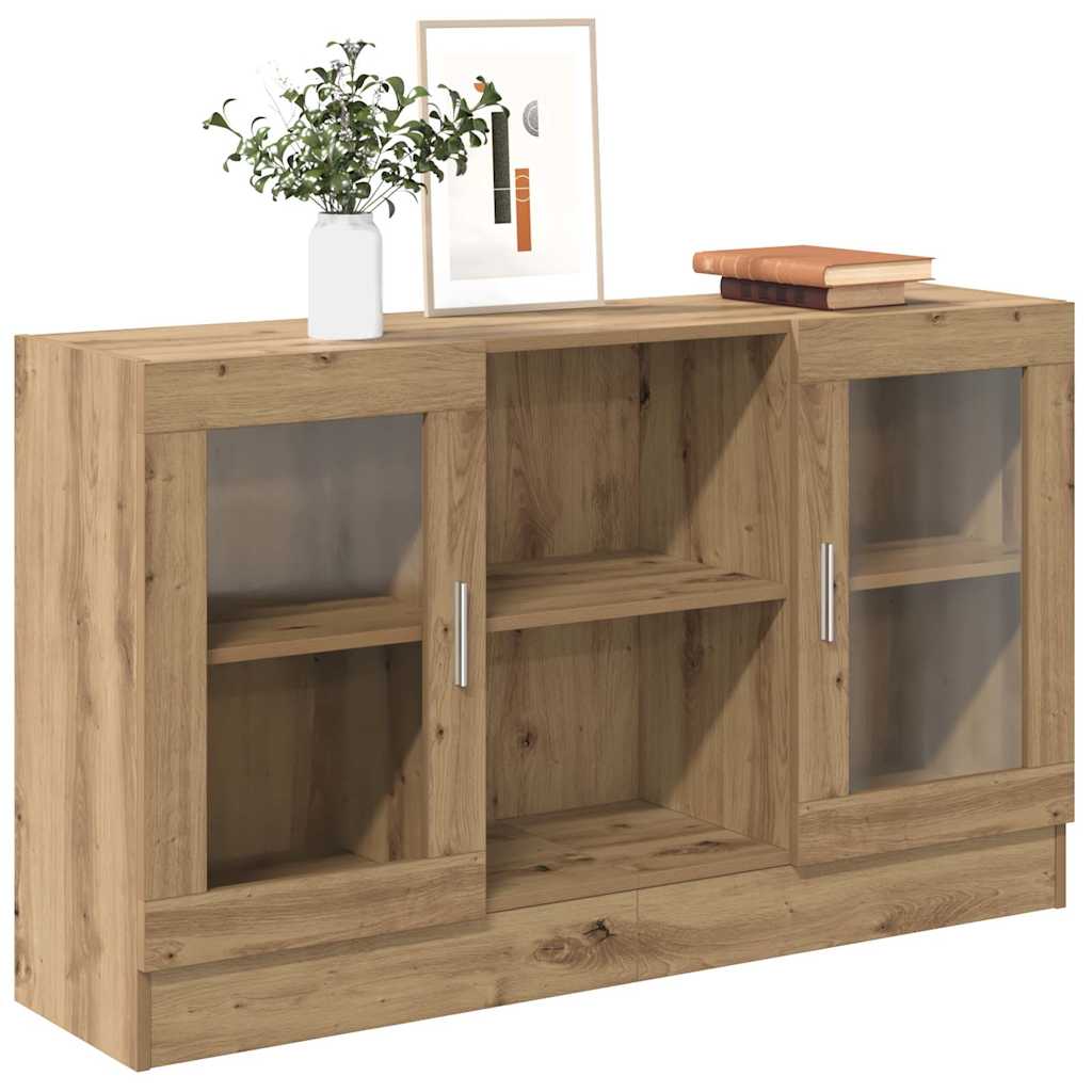 Buffet chêne artisanal 120x30,5x70 cm bois d'ingénierie - XIOS