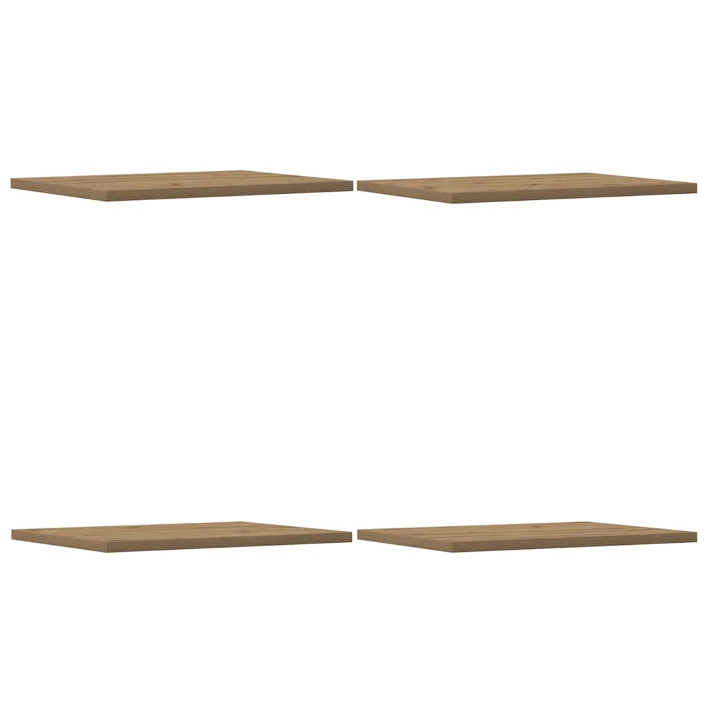 Panneau de bibliothèque 4 pcs chêne artisanal 40x30x1,5 cm - XIOS