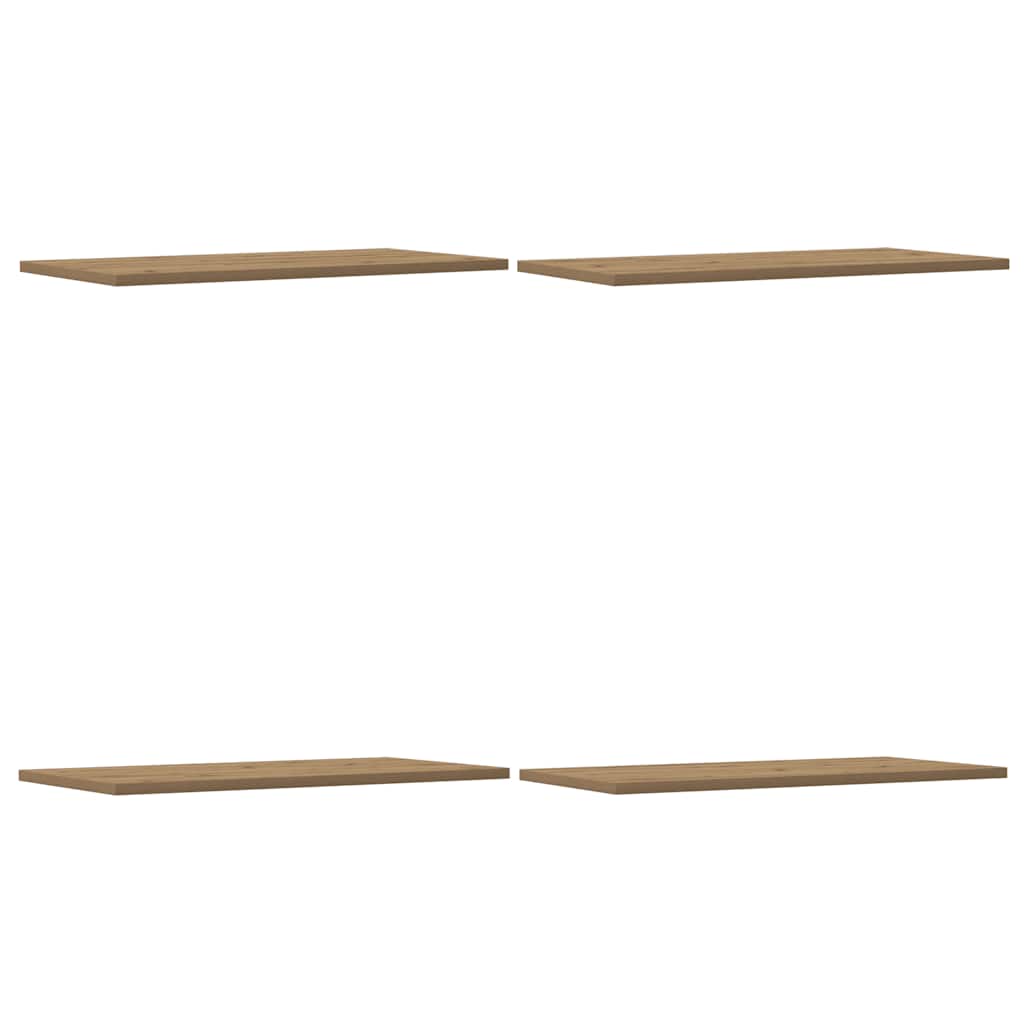 Étagères murales 4 pcs chêne artisanal 60x30x1,5 cm - XIOS