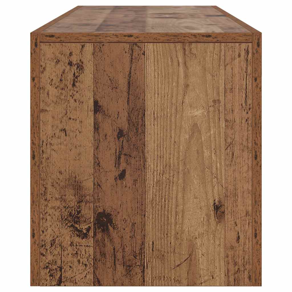 Meuble TV avec lumières LED vieux bois bois d'ingénierie - XIOS