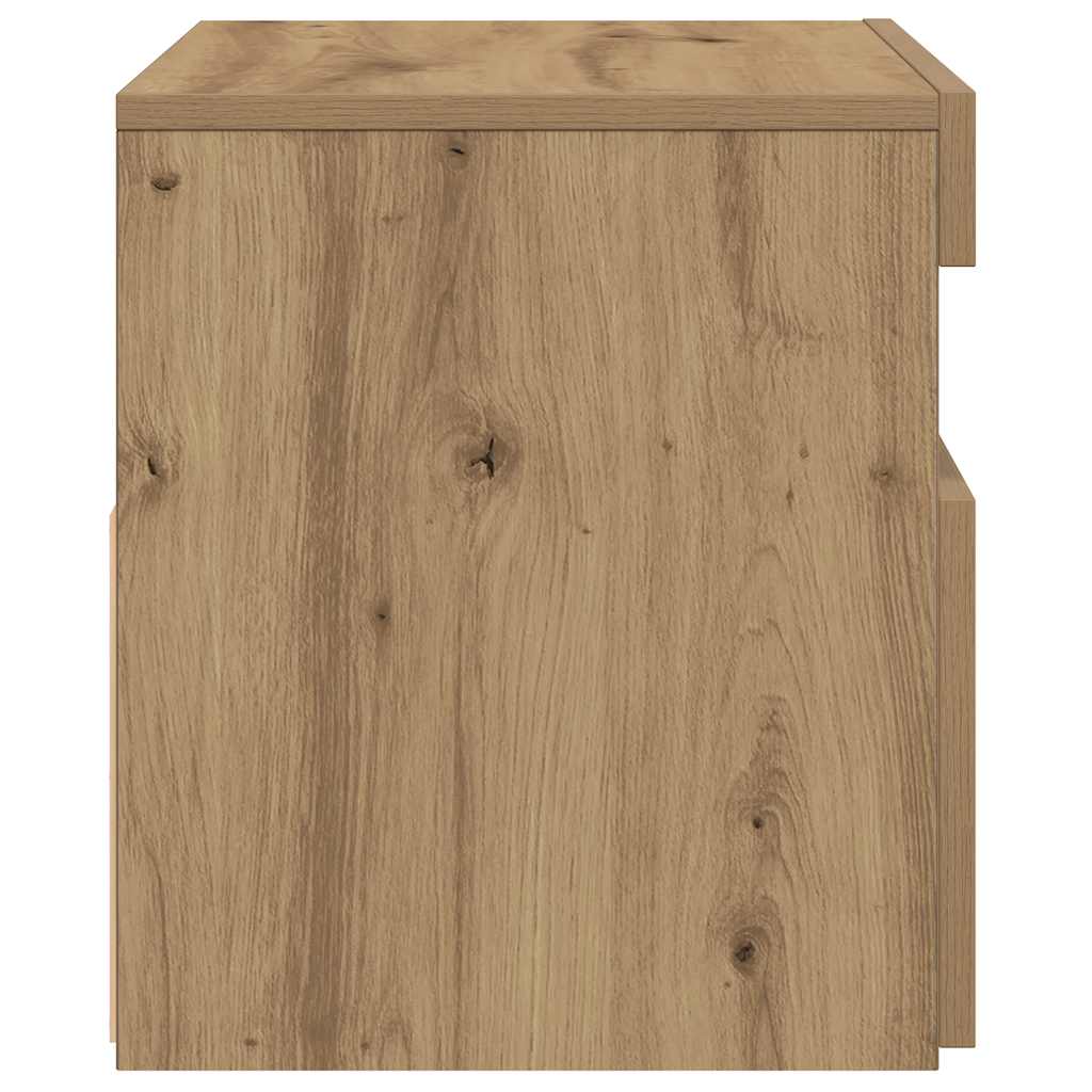 Meubles TV avec lumières LED 2 pcs chêne artisanal - XIOS