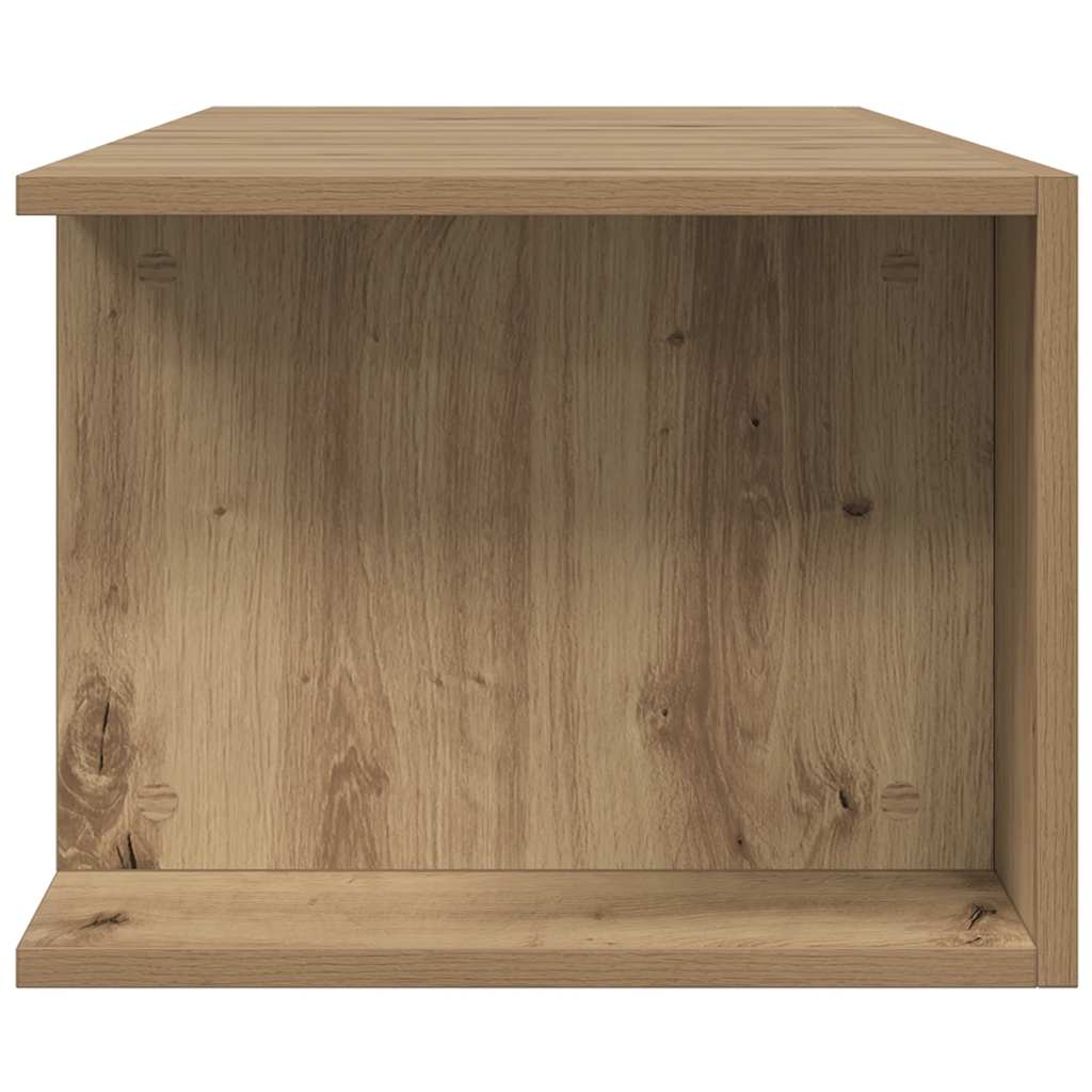Meuble TV avec lumières LED chêne artisanal bois d'ingénierie - XIOS