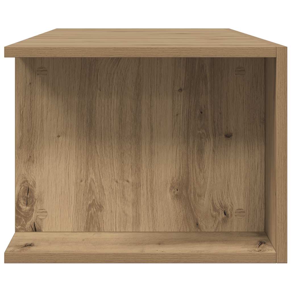 Meuble TV avec lumières LED chêne artisanal bois d'ingénierie - XIOS