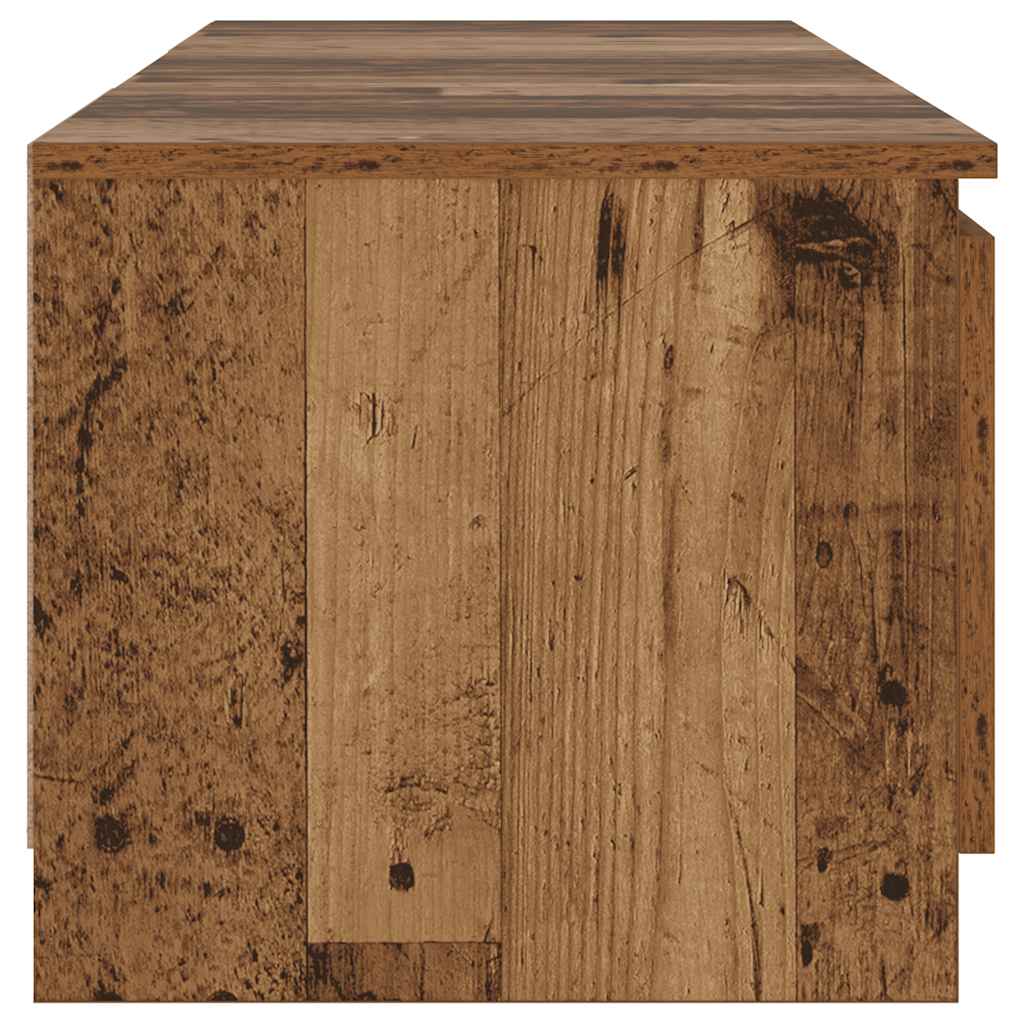 Meuble TV avec lumières LED vieux bois bois d'ingénierie - XIOS