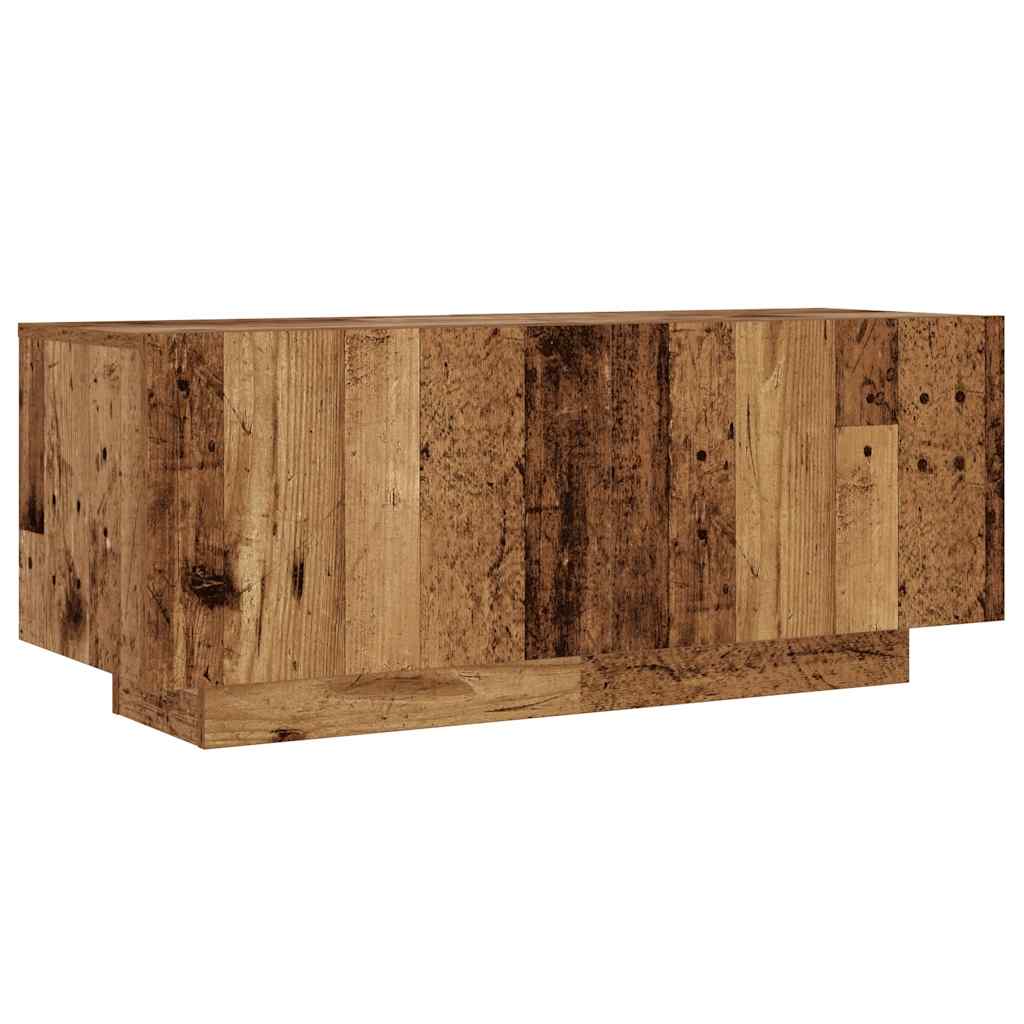 Meuble TV vieux bois 100x35x40 cm bois d'ingénierie - XIOS