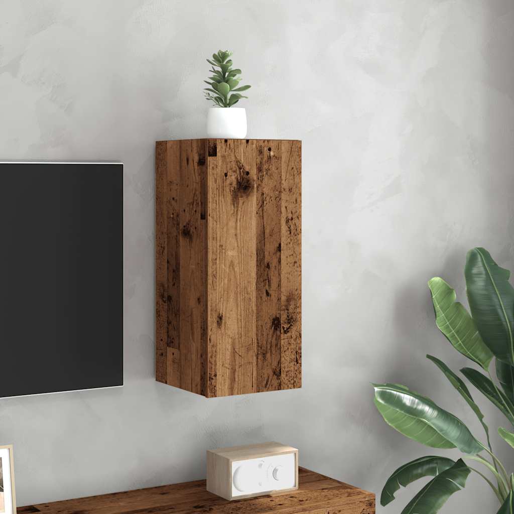 Meuble TV vieux bois 30,5x30x60 cm bois d'ingénierie - XIOS