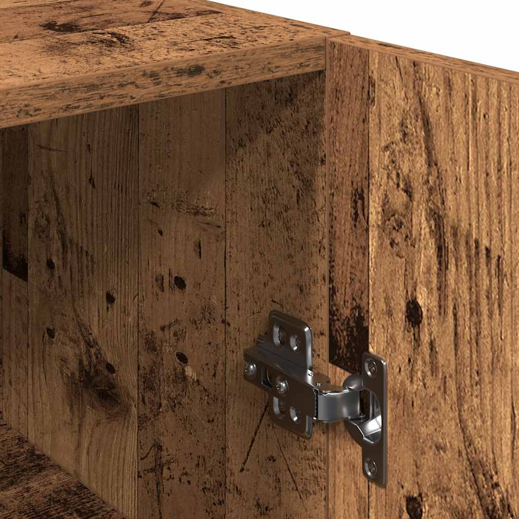 Meubles TV 2 pcs vieux bois 30,5x30x90 cm bois d'ingénierie - XIOS