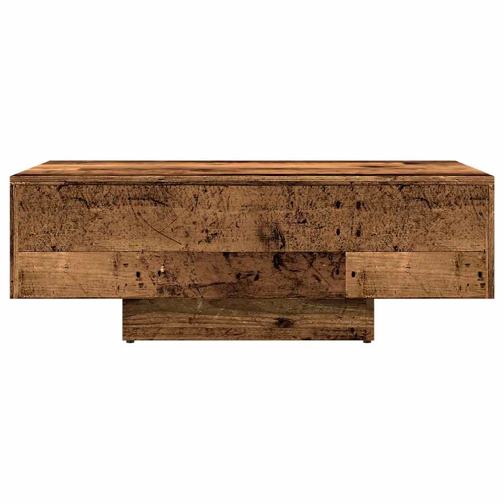Table basse vieux bois 85x55x31 cm bois d'ingénierie - XIOS