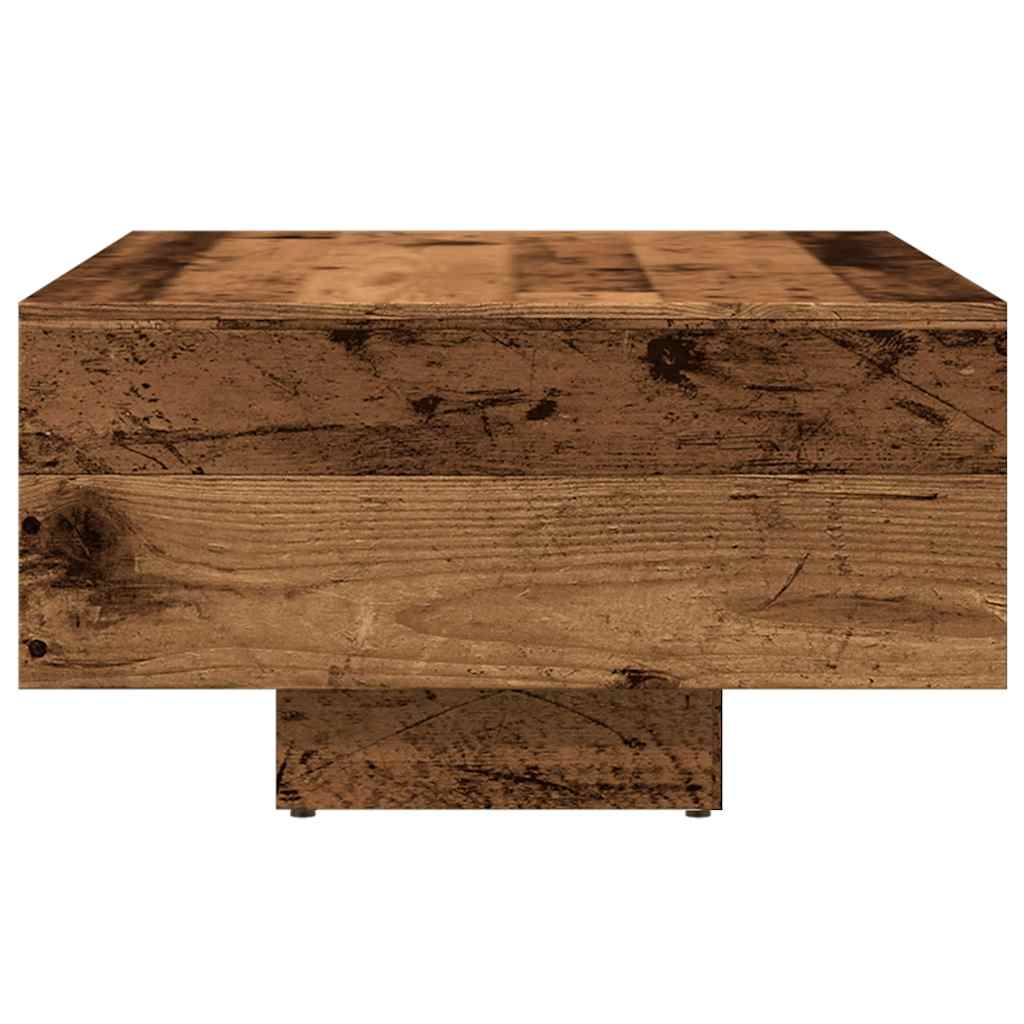 Table basse vieux bois 85x55x31 cm bois d'ingénierie - XIOS
