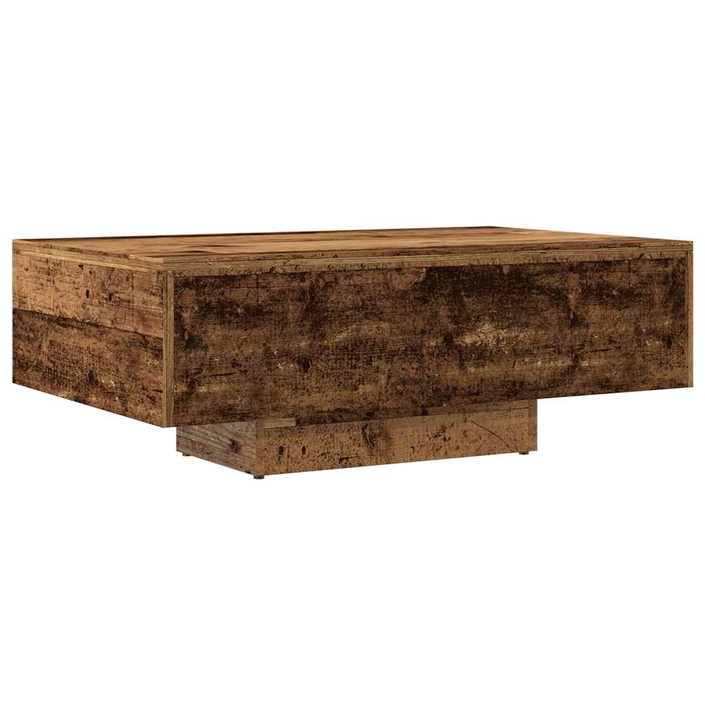 Table basse vieux bois 85x55x31 cm bois d'ingénierie - XIOS