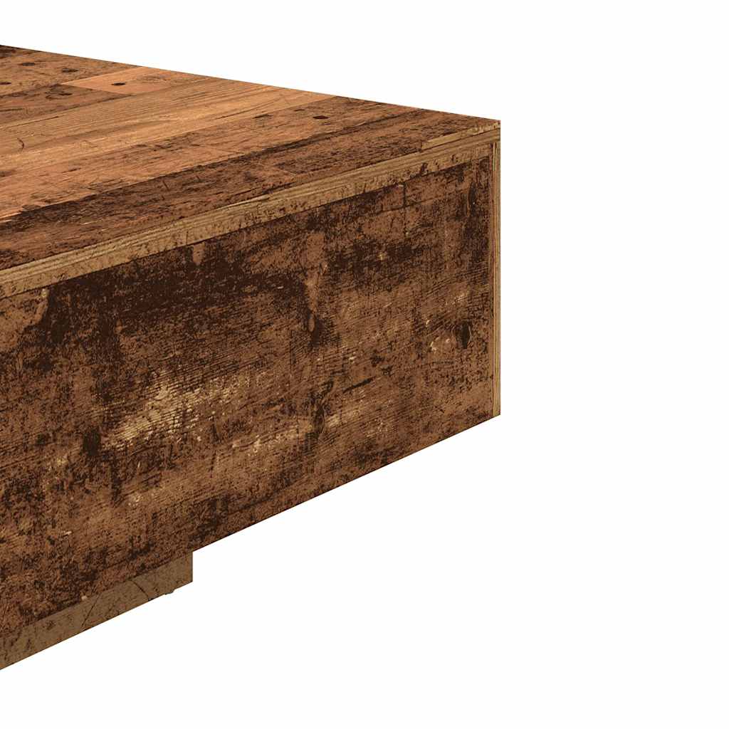 Table basse vieux bois 85x55x31 cm bois d'ingénierie - XIOS