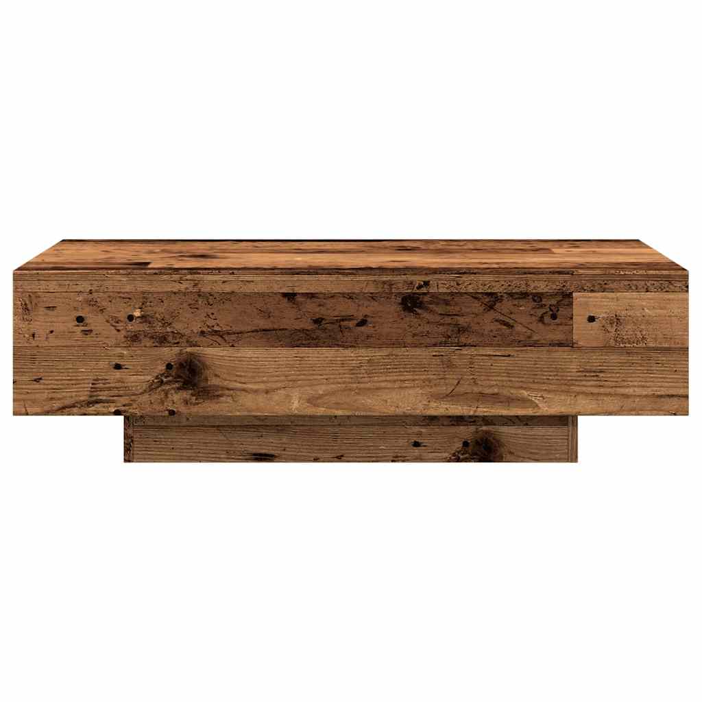 Table basse vieux bois 100x49,5x31 cm bois d'ingénierie - XIOS