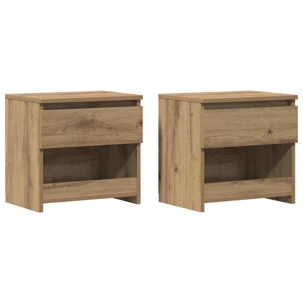 Tables de chevet 2 pcs chêne artisanal 40x30x39 cm