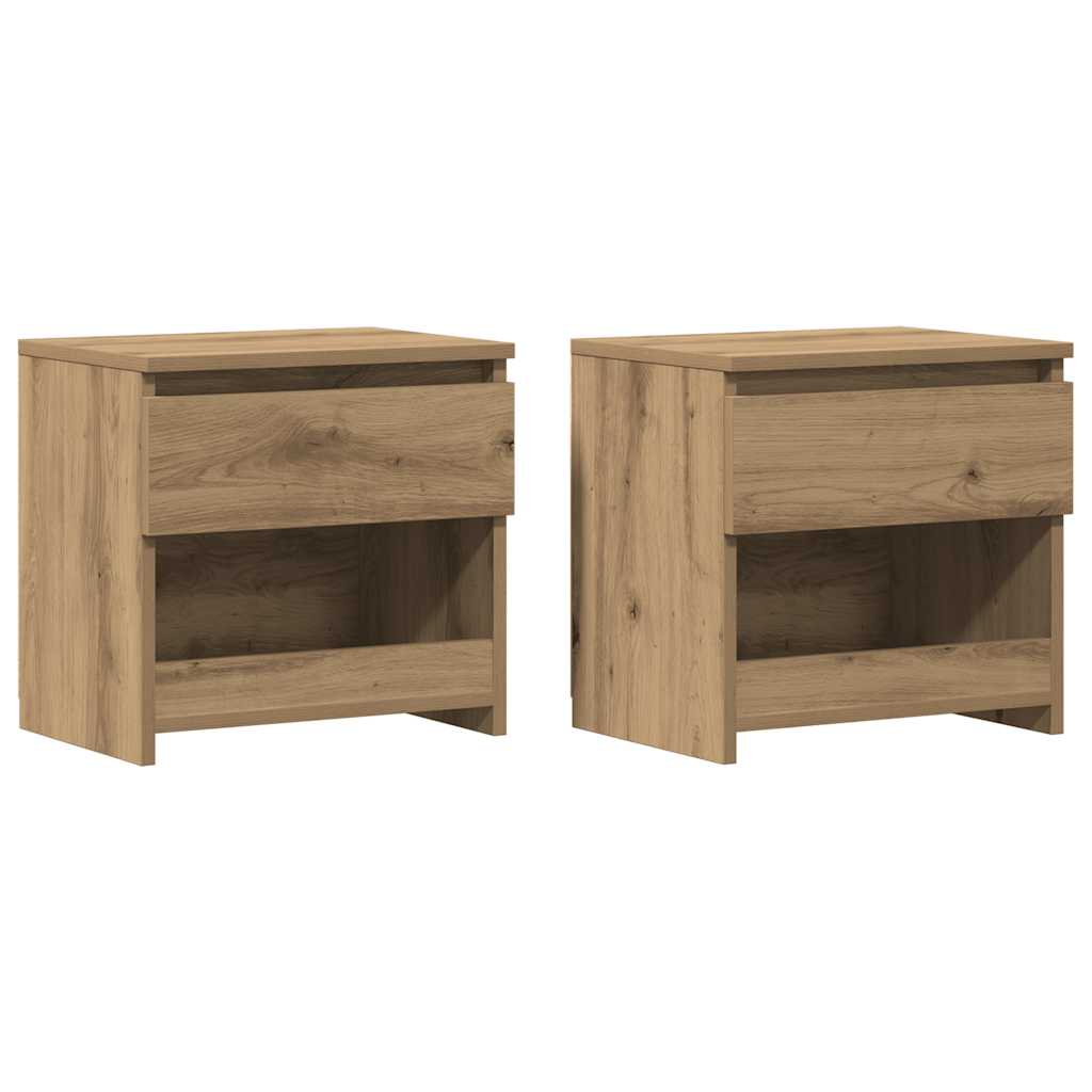 Tables de chevet 2 pcs chêne artisanal 40x30x39 cm - XIOS