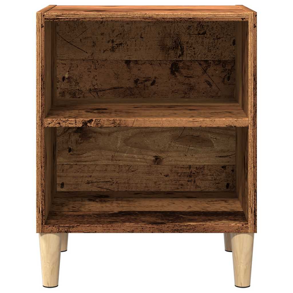 Tables de chevet 2 pcs vieux bois 40x30x50 cm bois d’ingénierie - XIOS