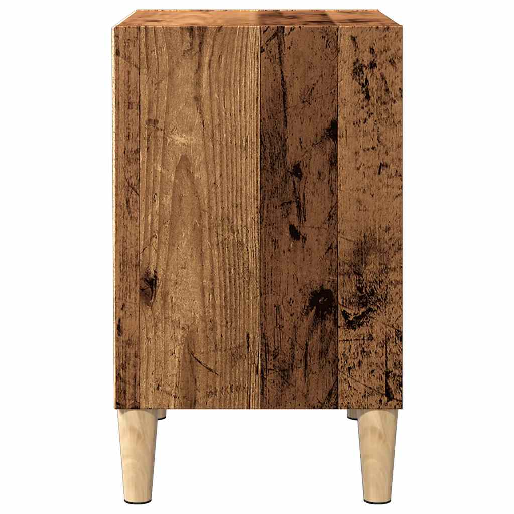 Tables de chevet 2 pcs vieux bois 40x30x50 cm bois d’ingénierie - XIOS