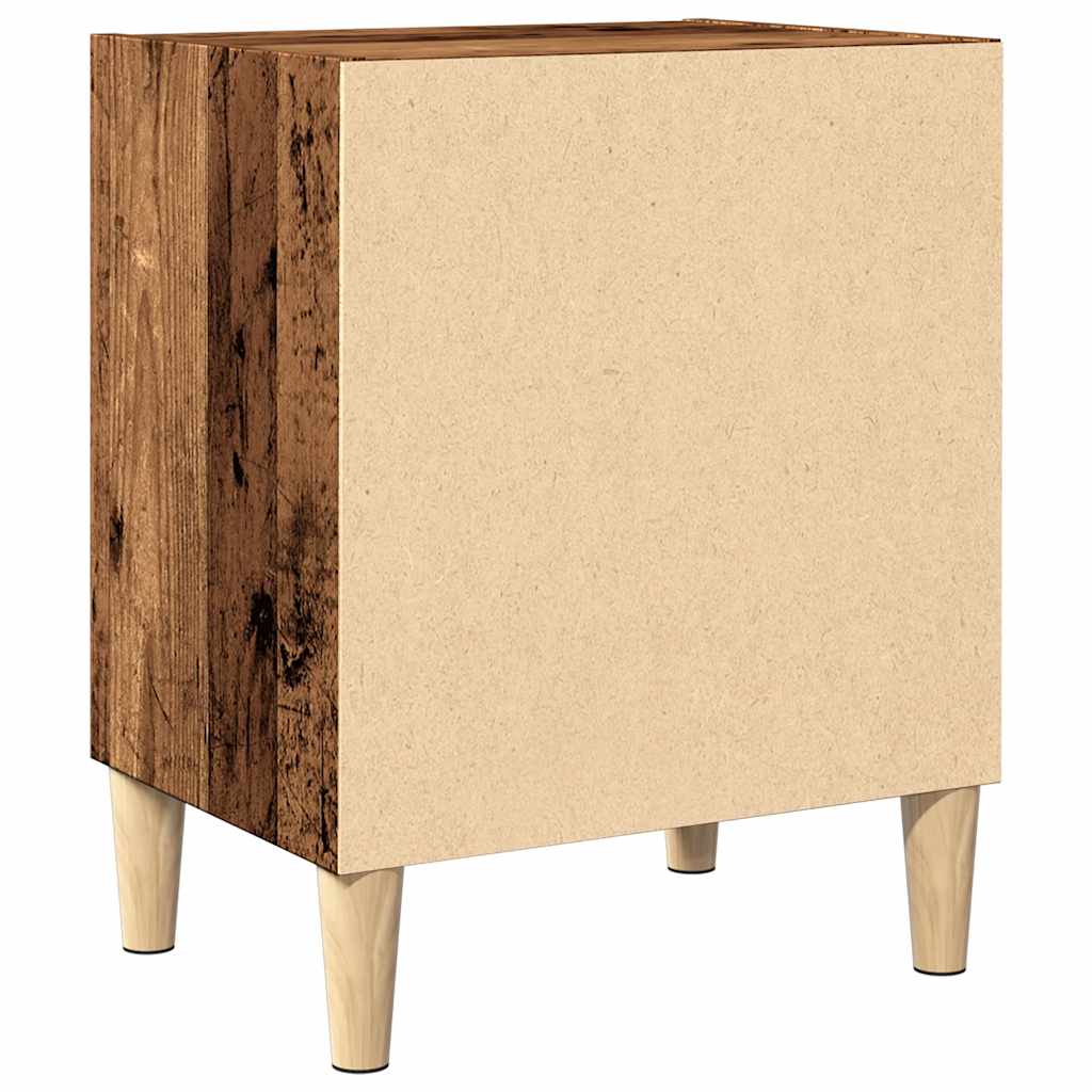 Tables de chevet 2 pcs vieux bois 40x30x50 cm bois d’ingénierie - XIOS