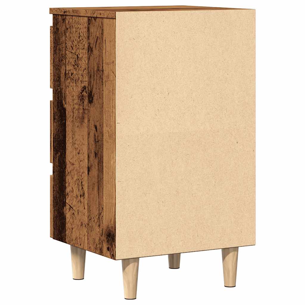 Table de chevet vieux bois 40x35x69 cm bois d’ingénierie - XIOS