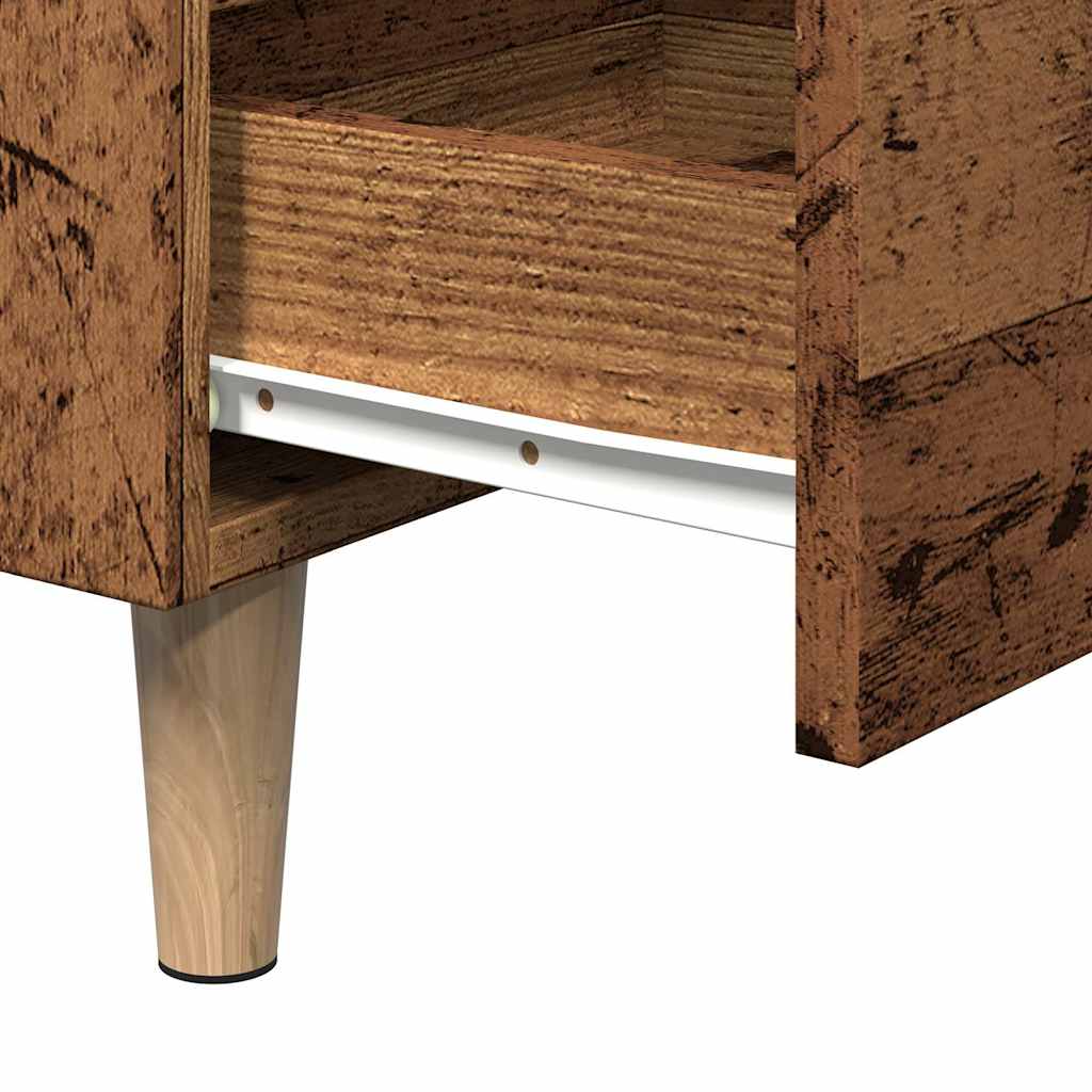 Table de chevet vieux bois 40x35x69 cm bois d’ingénierie - XIOS