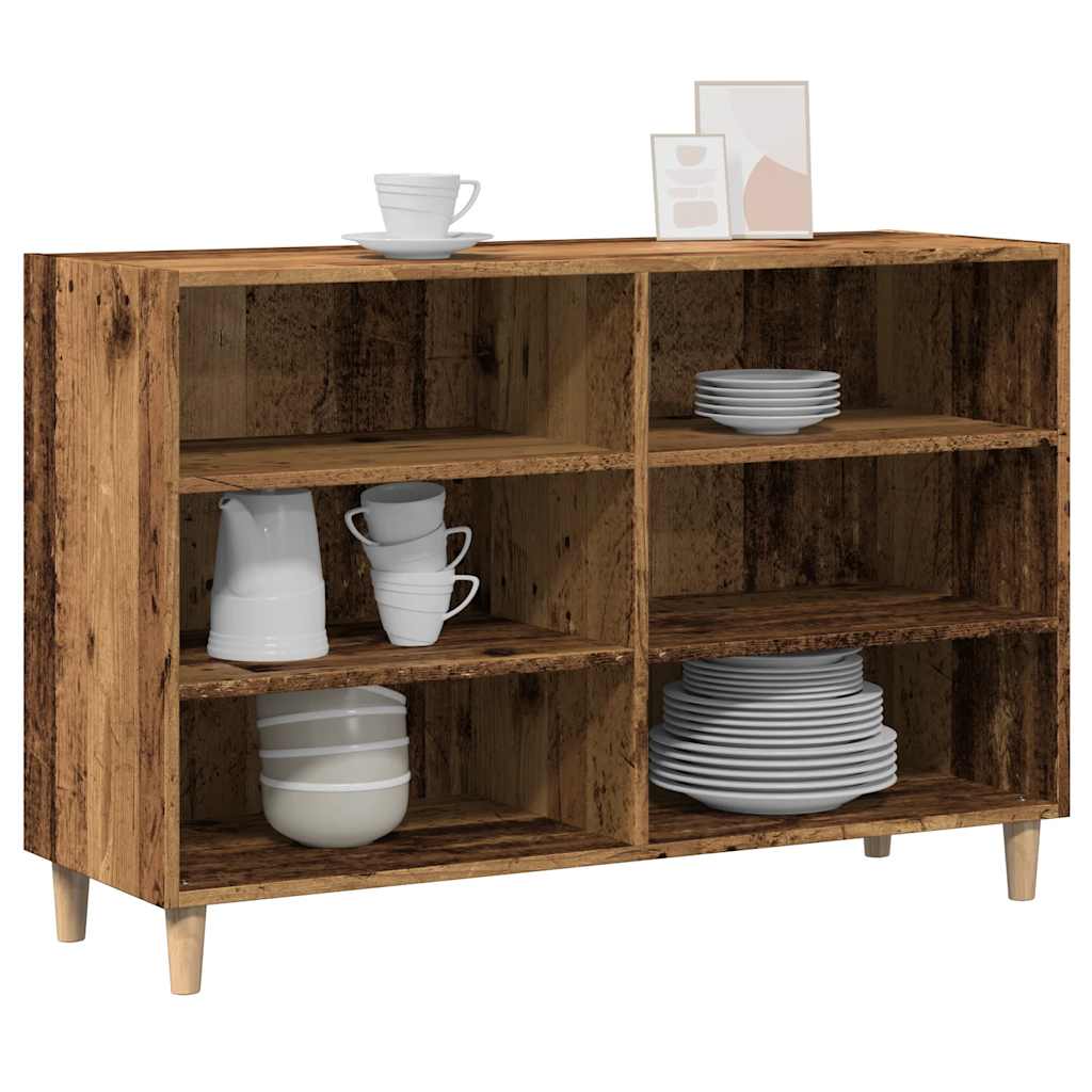Buffet vieux bois 103,5x35x70 cm bois d'ingénierie - XIOS