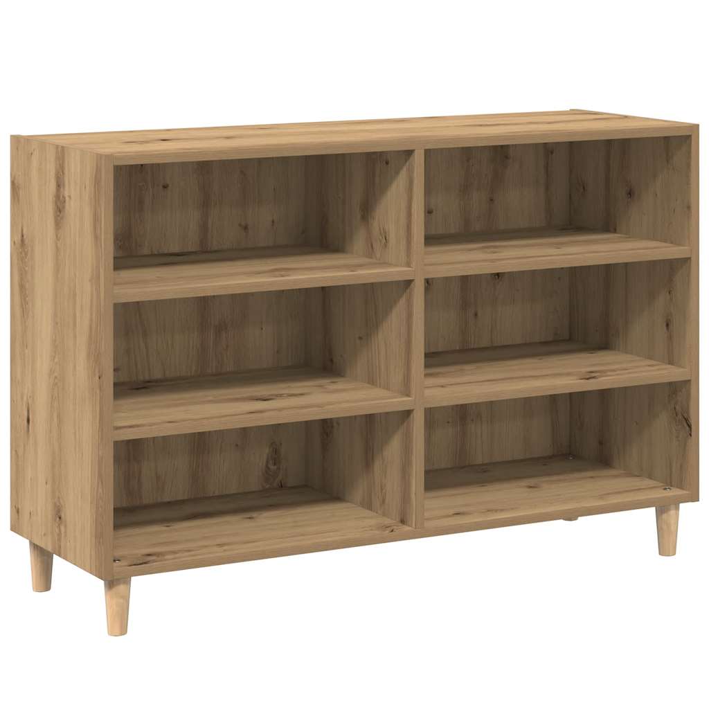 Buffet chêne artisanal 103,5x35x70 cm bois d'ingénierie - XIOS