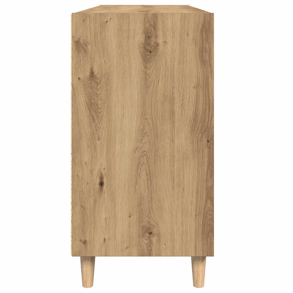 Buffet chêne artisanal 103,5x35x70 cm bois d'ingénierie - XIOS