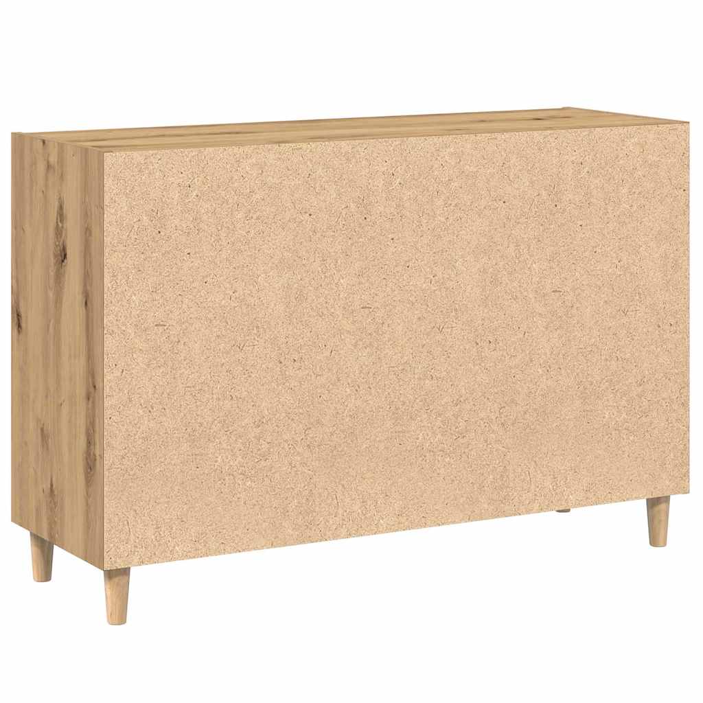 Buffet chêne artisanal 103,5x35x70 cm bois d'ingénierie - XIOS