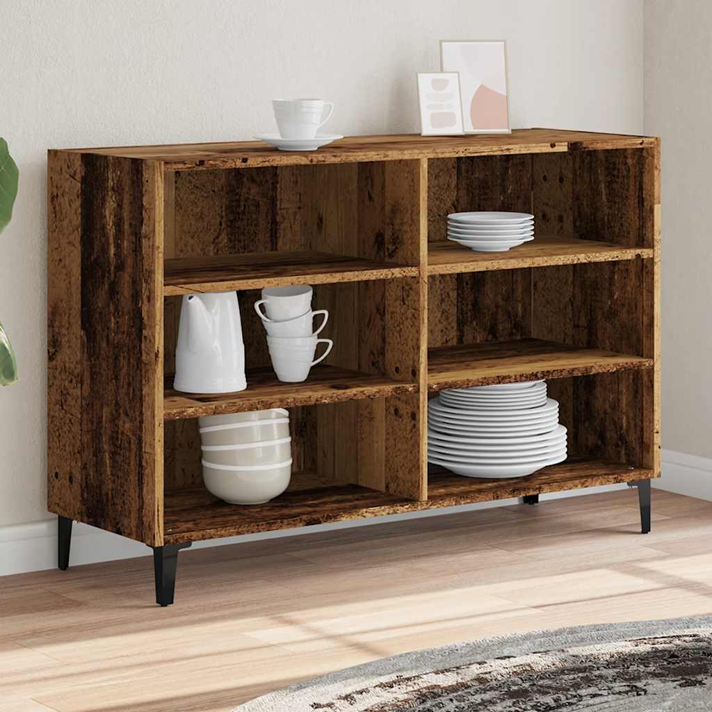 Buffet vieux bois 103,5x35x70 cm bois d'ingénierie - XIOS