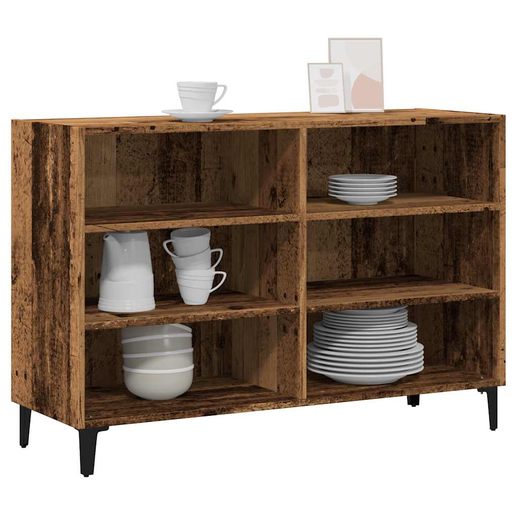 Buffet vieux bois 103,5x35x70 cm bois d'ingénierie - XIOS