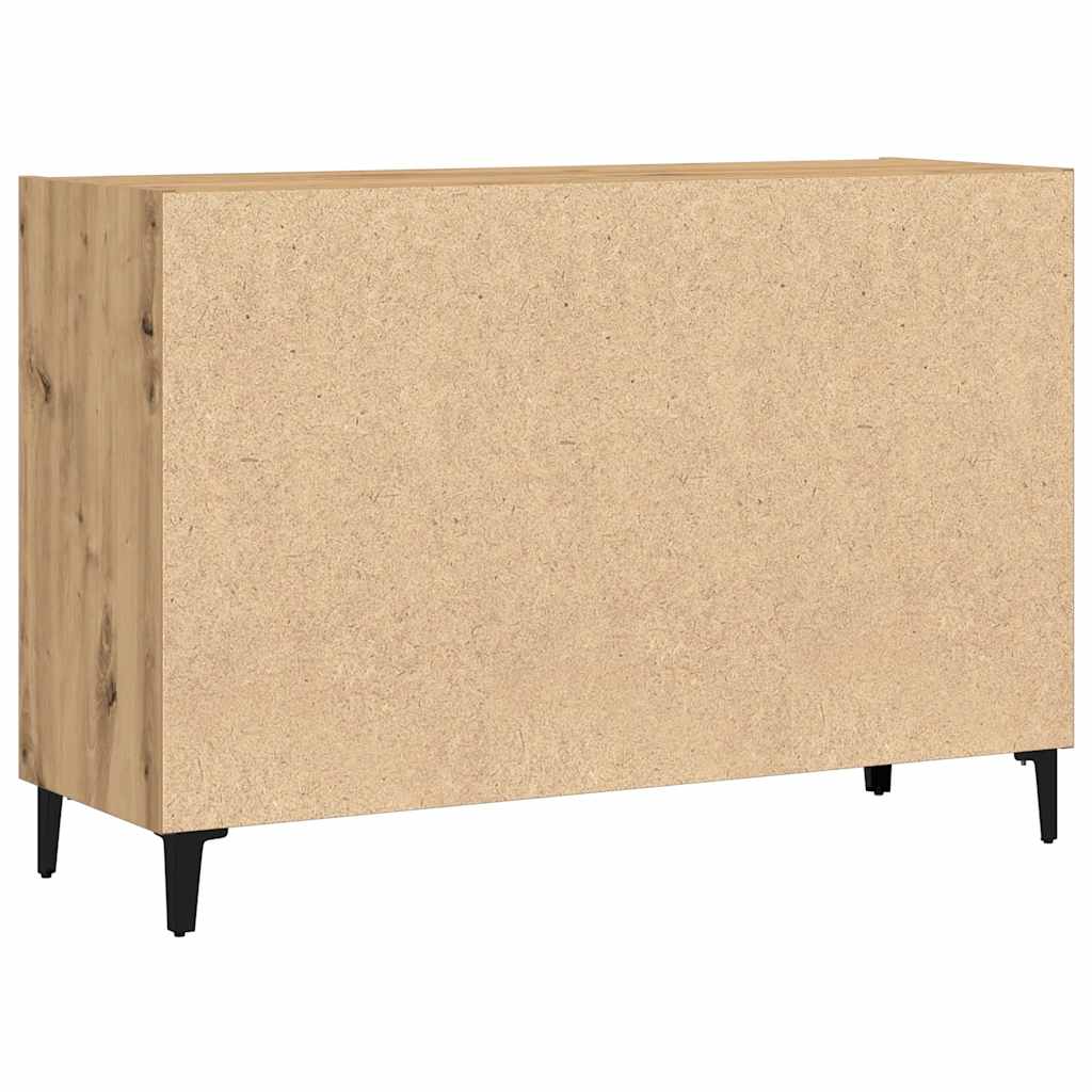 Buffet chêne artisanal 103,5x35x70 cm bois d'ingénierie - XIOS