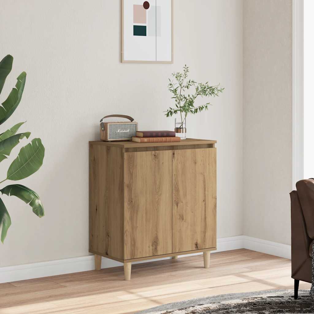 Buffet chêne artisanal 60x35x70 cm bois d'ingénierie - XIOS