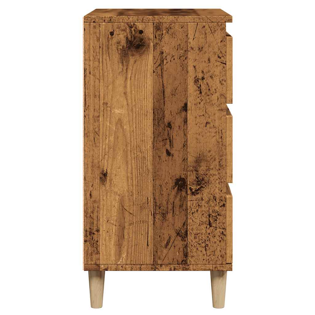 Buffet vieux bois 60x35x70 cm bois d'ingénierie - XIOS
