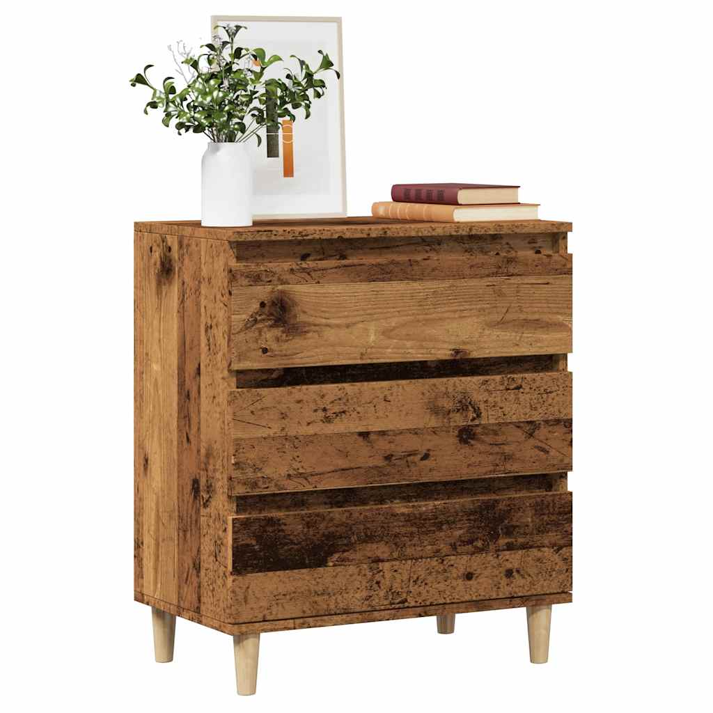 Buffet vieux bois 60x35x70 cm bois d'ingénierie - XIOS