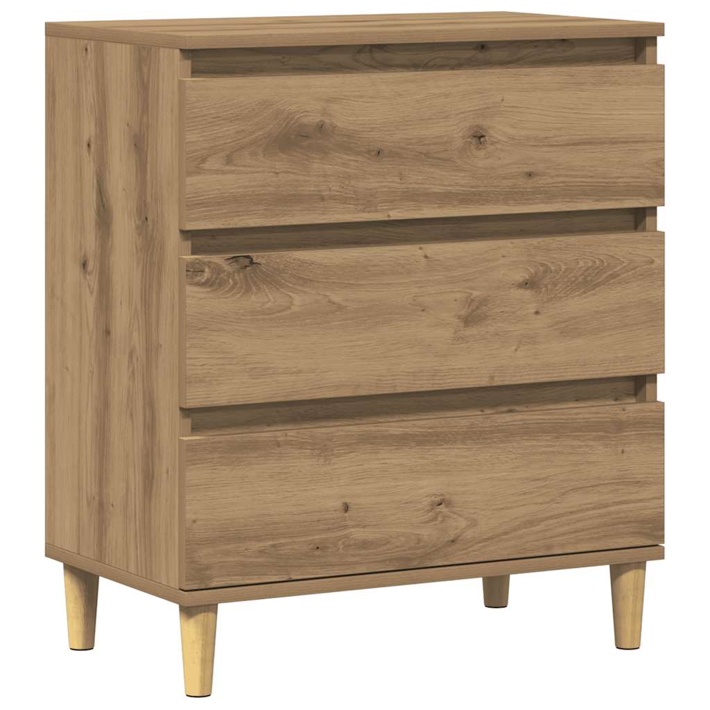 Buffet chêne artisanal 60x35x70 cm bois d'ingénierie - XIOS