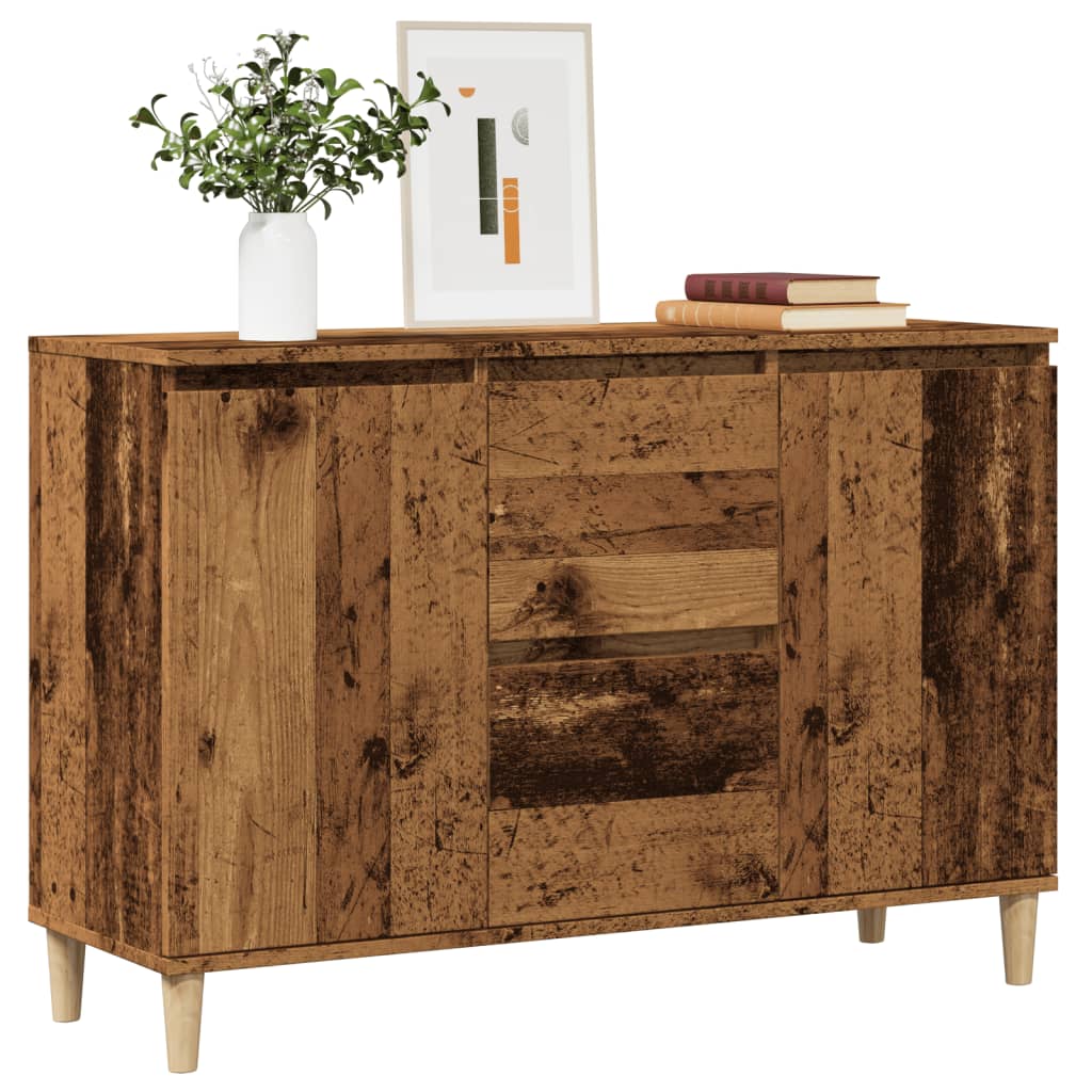 Buffet vieux bois 102x35x70 cm bois d'ingénierie - XIOS