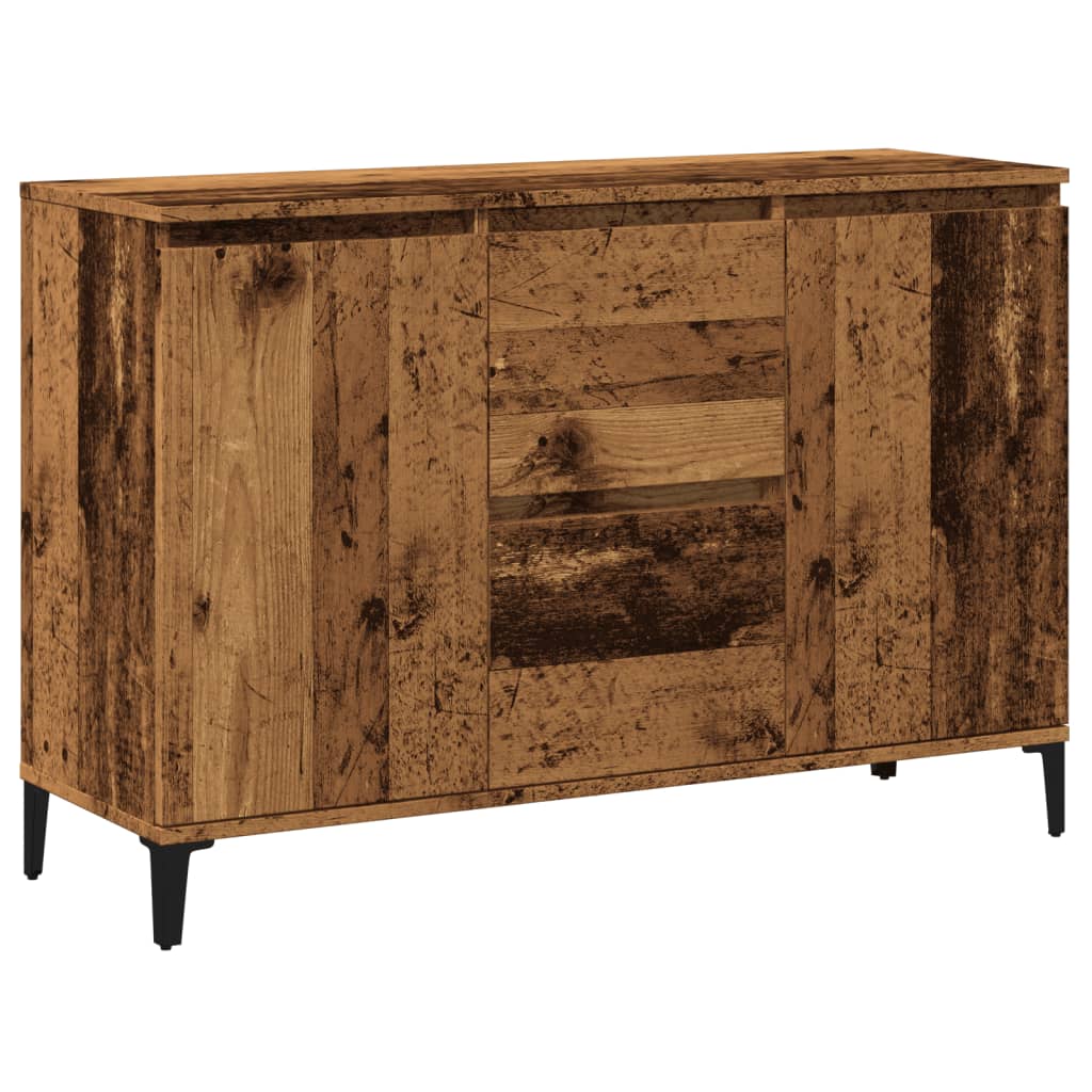 Buffet vieux bois 102x35x70 cm bois d'ingénierie - XIOS