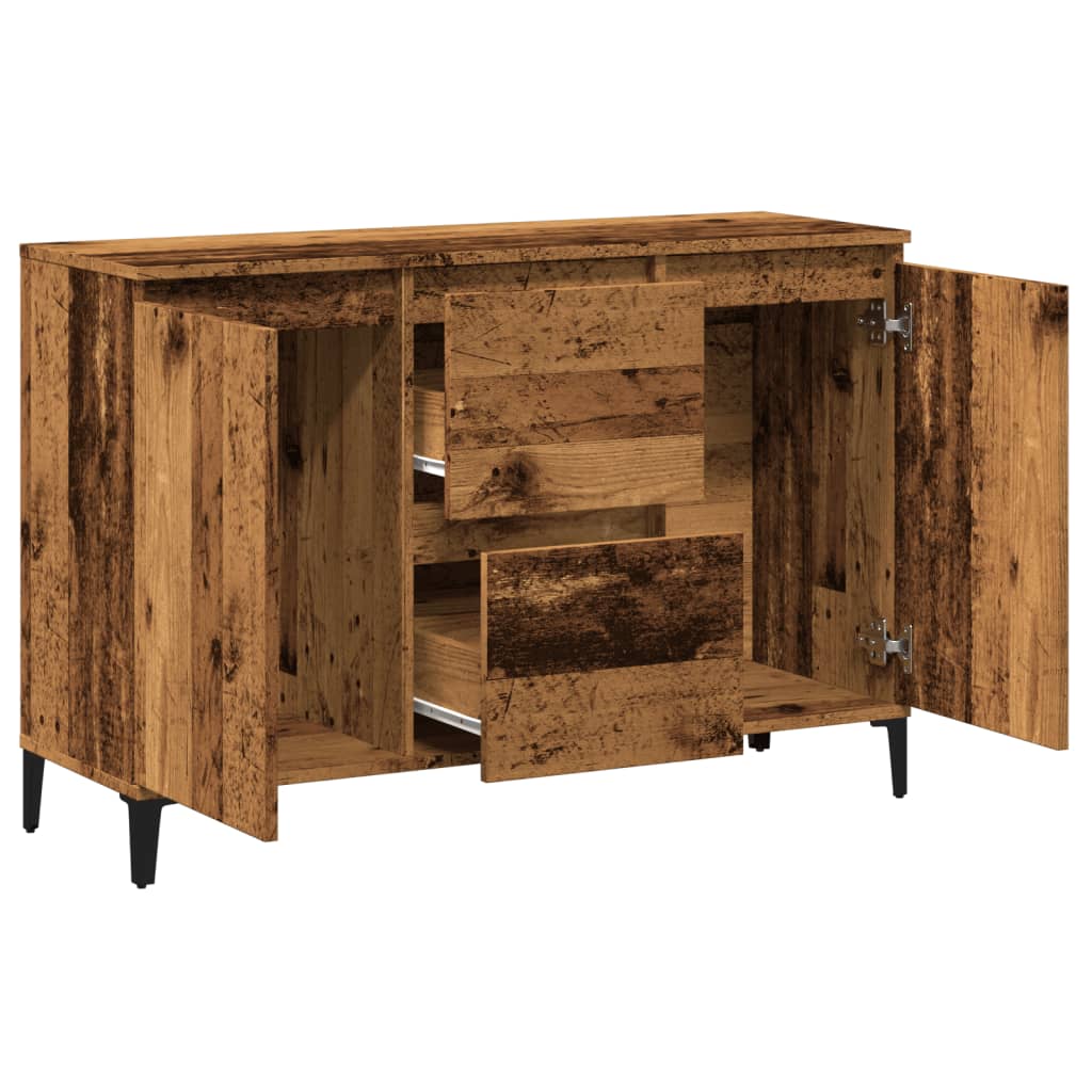Buffet vieux bois 102x35x70 cm bois d'ingénierie - XIOS