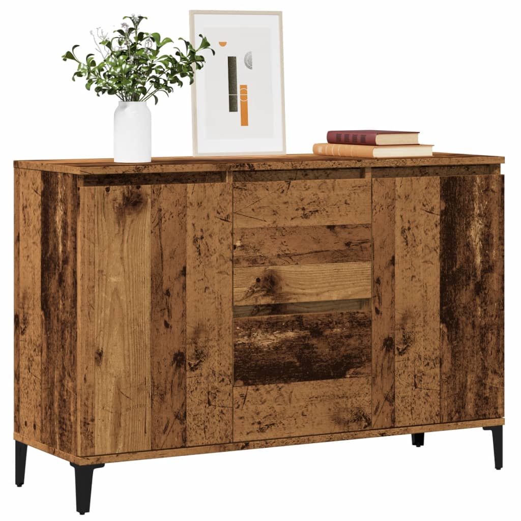 Buffet vieux bois 102x35x70 cm bois d'ingénierie - XIOS