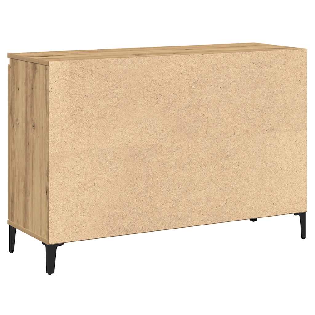 Buffet chêne artisanal 102x35x70 cm bois d'ingénierie - XIOS
