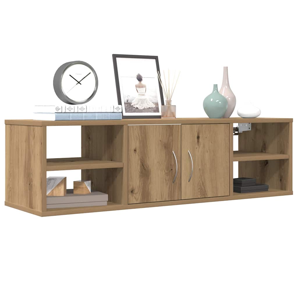 Armoire murale chêne artisanal 101x30x29 cm bois d'ingénierie - XIOS
