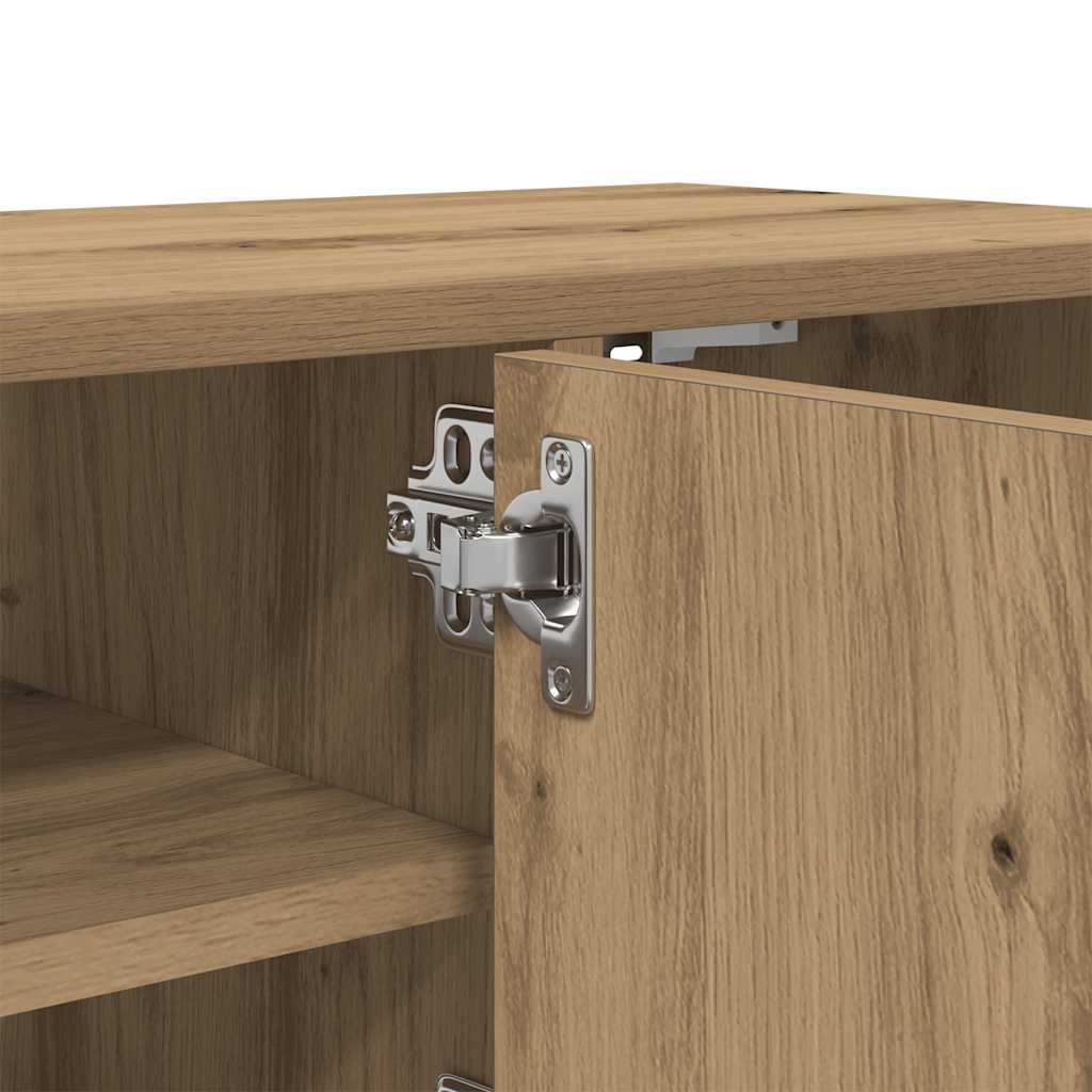 Armoire murale chêne artisanal 101x30x29 cm bois d'ingénierie - XIOS