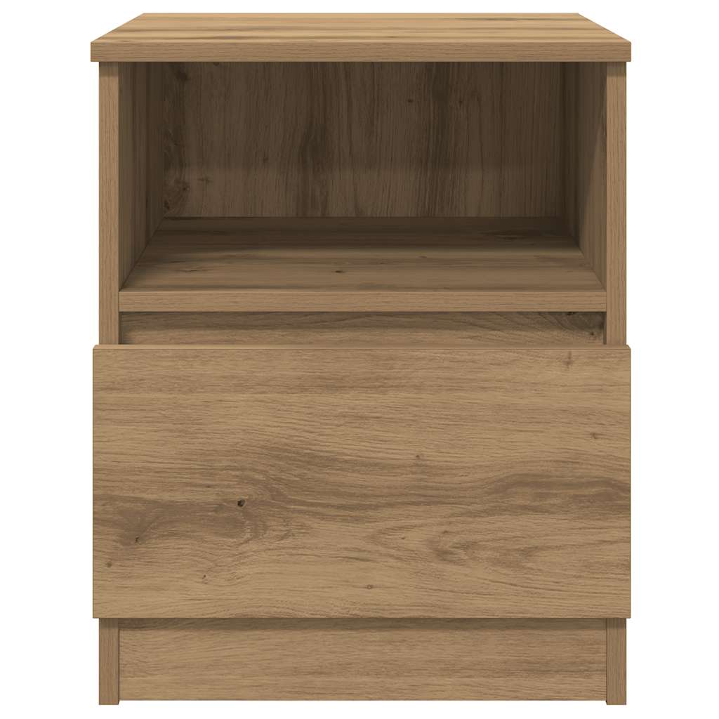 Tables chevet 2 pcs chêne artisanal 40x40x50 cm bois ingénierie - XIOS